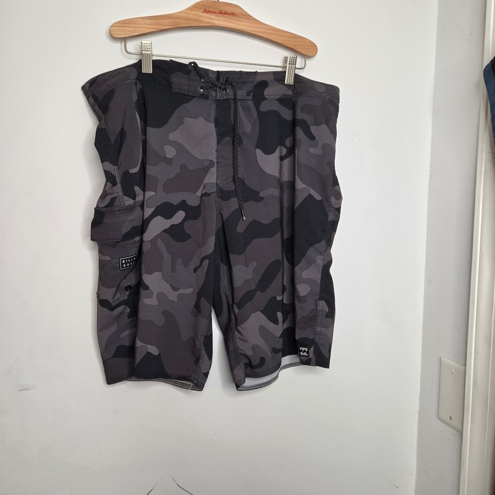 Billabong All Day Mens Grey Camo Board Shorts Recycled Surf Trunks Size 36
